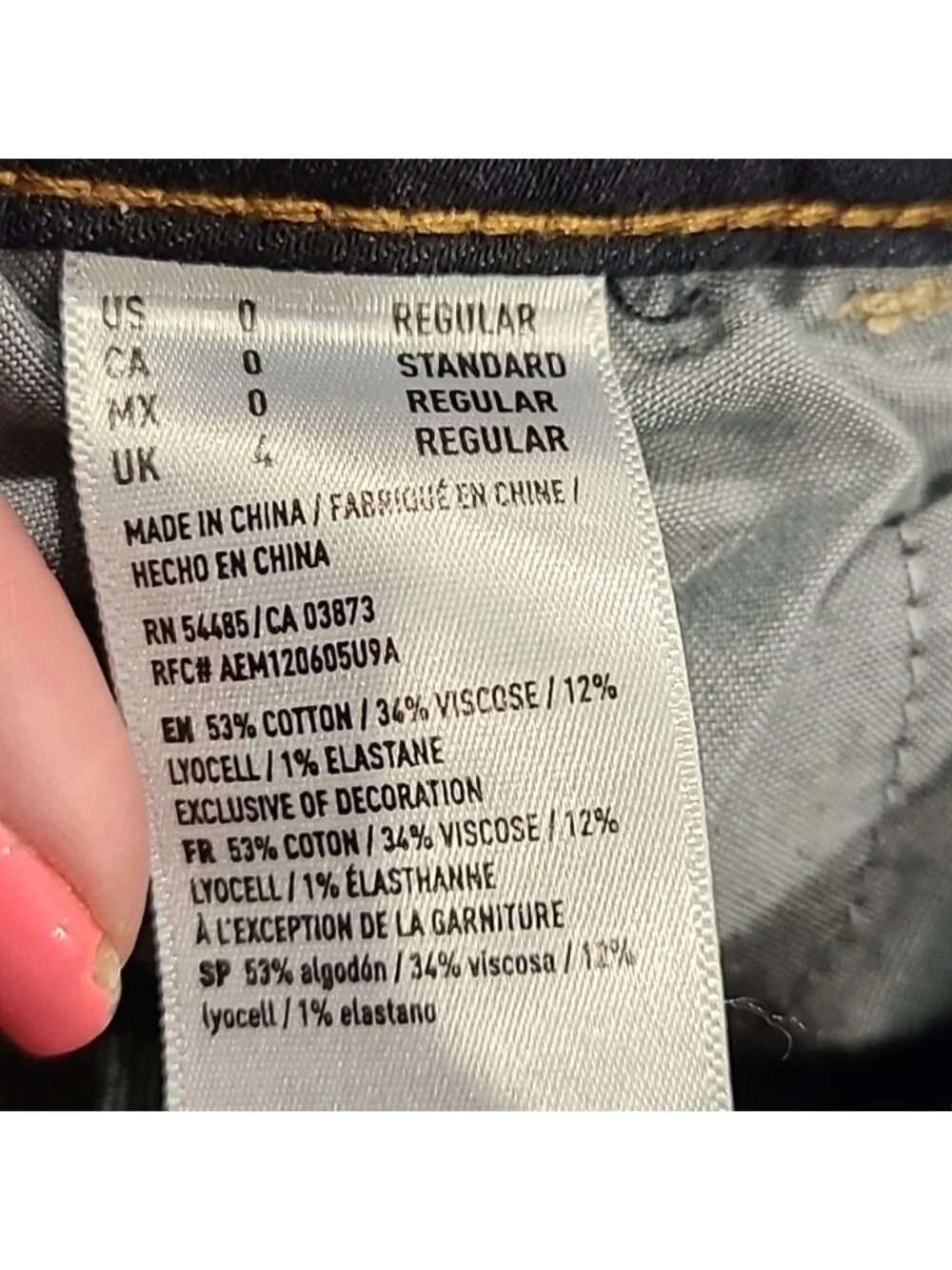 American eagle super super stretch dark wash jeggings